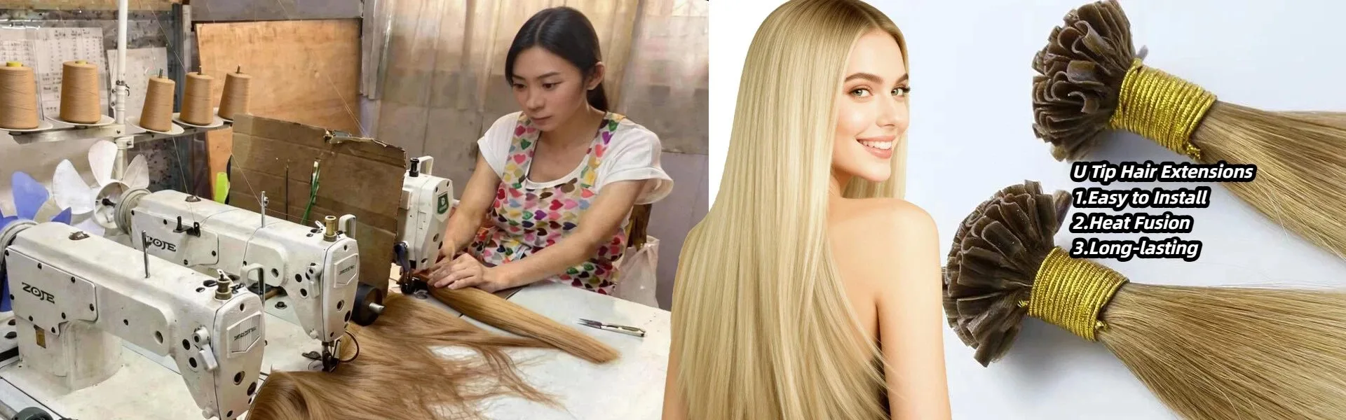 U-Spitzen-Haarverlängerungen