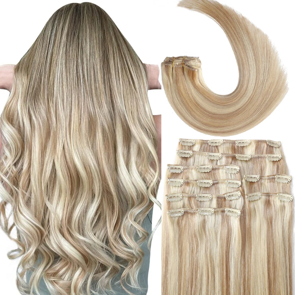 Clip-in-Extensions aus Remy-Echthaar