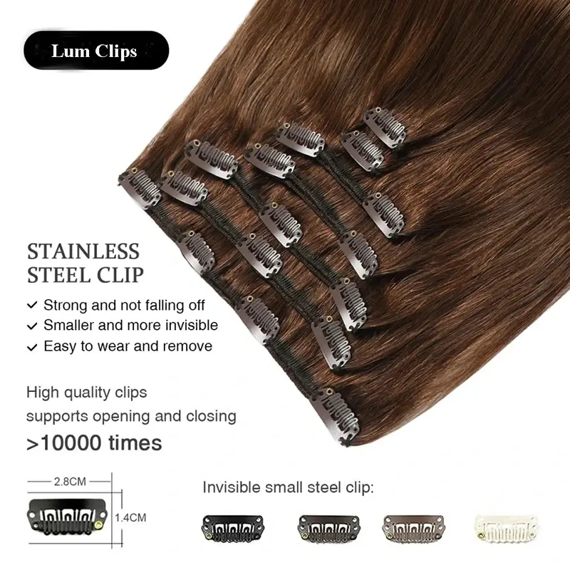 Clip hair extensions
