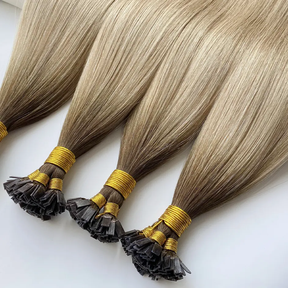Keratin-Extensions mit flacher Spitze