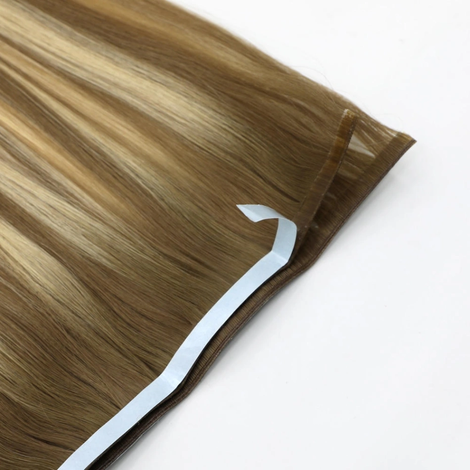 Nahtlose Haarverlängerungen mit Klebeband
